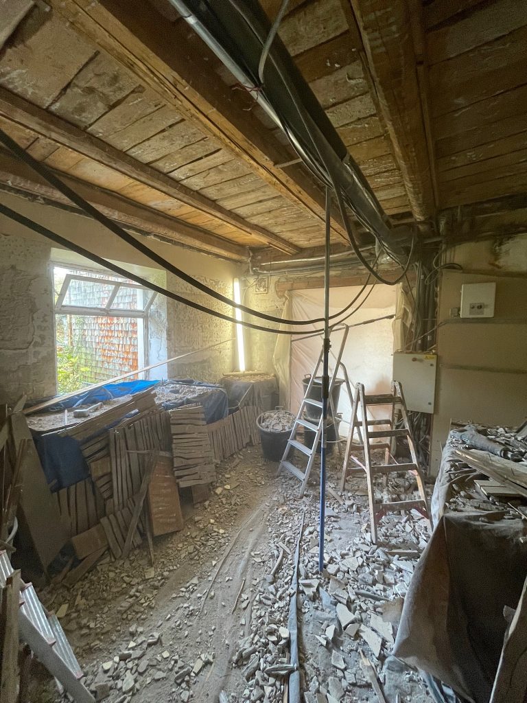 La cuisine sans plafon